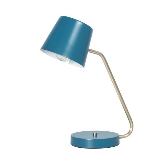 VELADOR COLONIA AZUL PETROLEO C/BRONCE